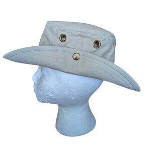 Vintage Tilley Endurables Safari Hat Canvas Water Resistant Khaki Unisex Fishing